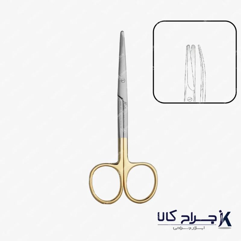 قیچی متس کرو طلایی 11.5cm Mintex