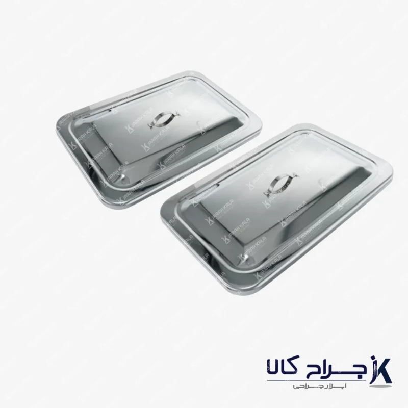 دیش درب دار پزشکی دیش استیل جراحی