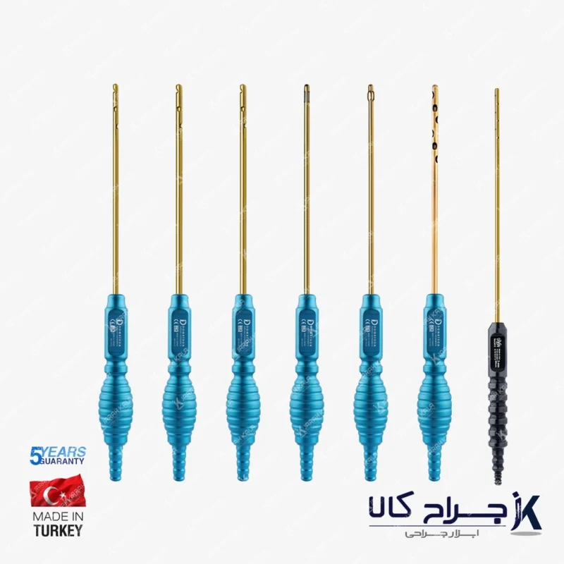 خرید و قیمت ست کانولای لیپوساکشن 7 تکه DOMATRON